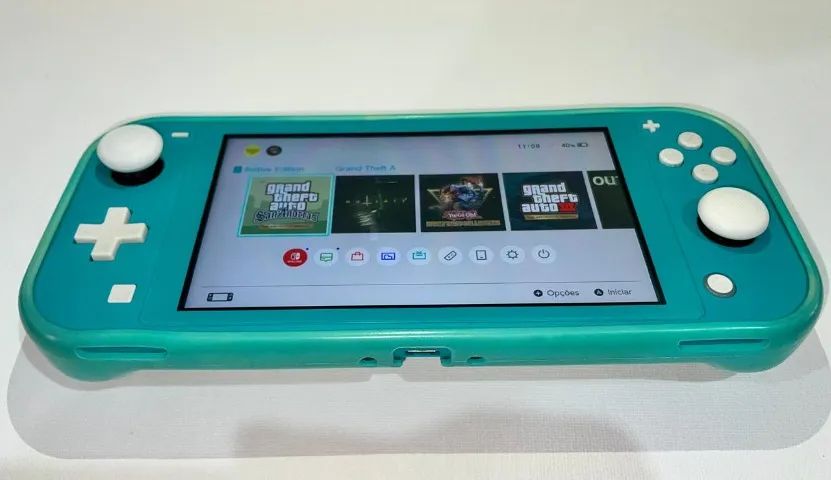 Switch Lite CONSERVADO 32 GB Vem com CAIXA + CASE + JOGOS - Foto 4
