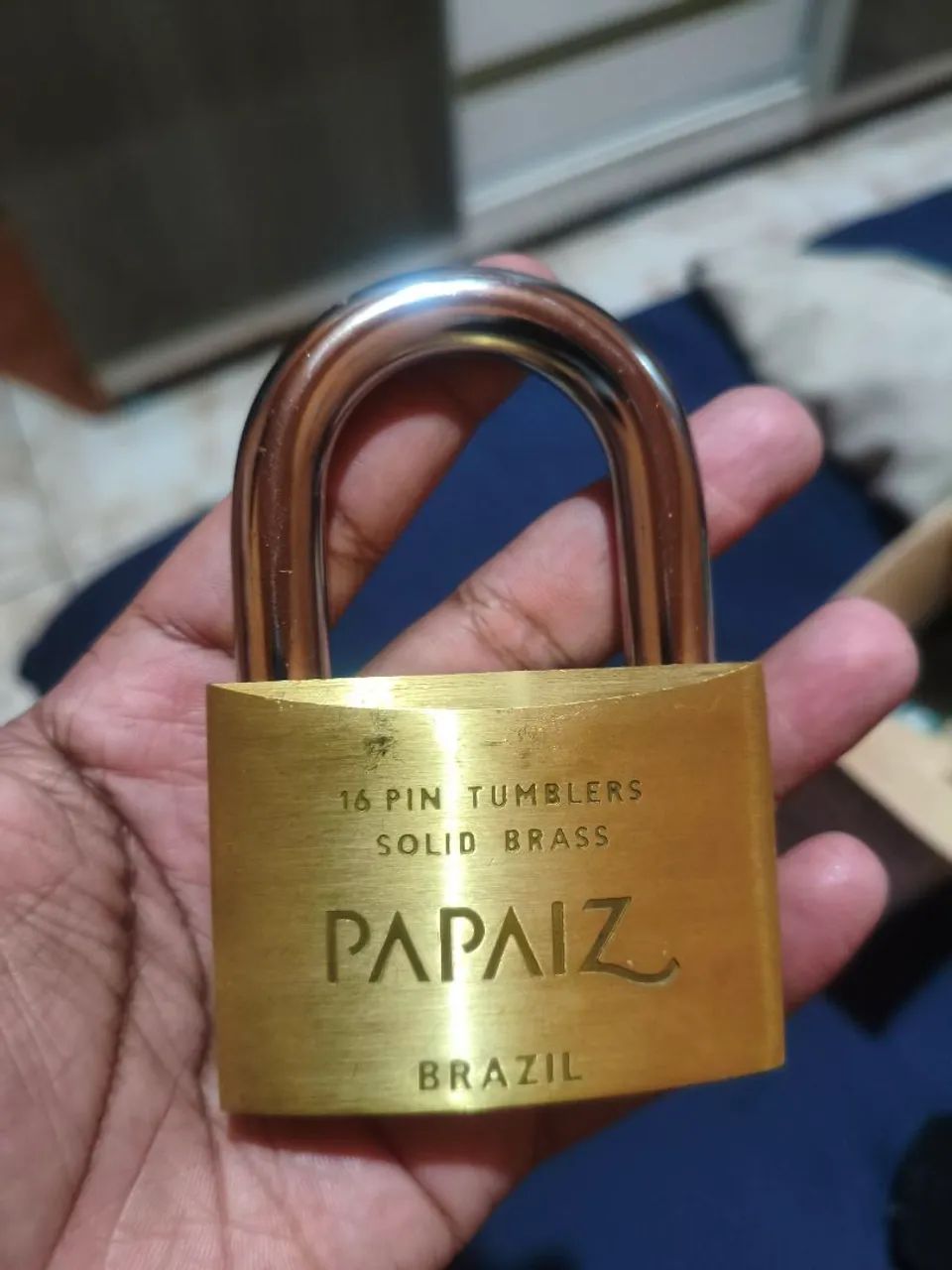CADEADO PAPAIZ 70MM CHAVE TRETA  - Foto 5