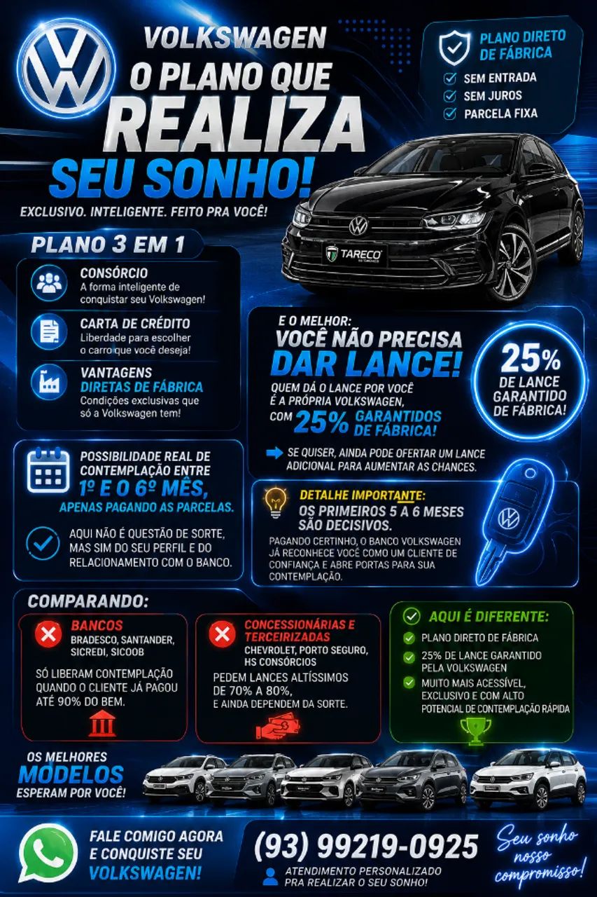 Volkswagen 0km/sem entrada | consulte suas condições. - Foto 2