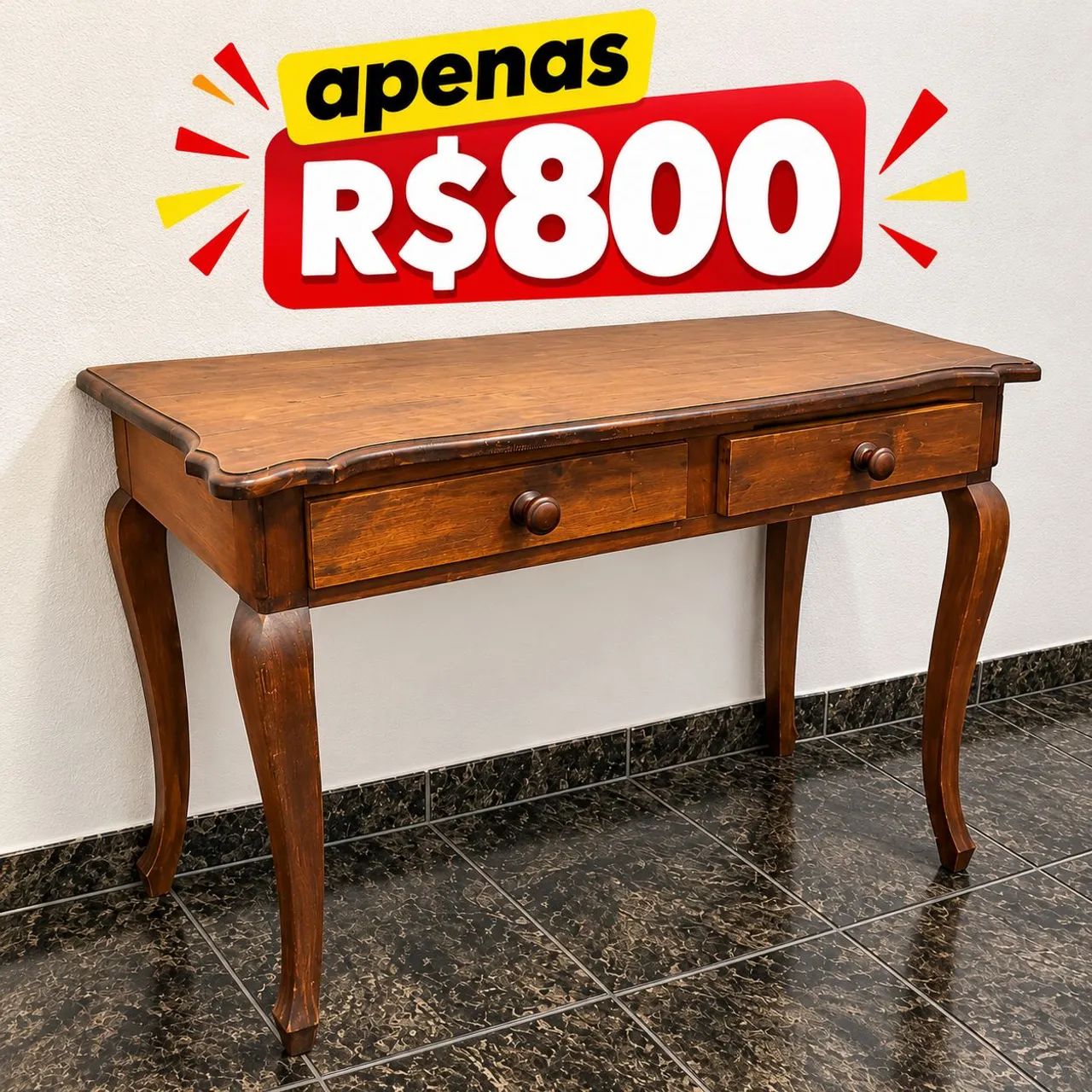 MESA APARADOR madeira de lei