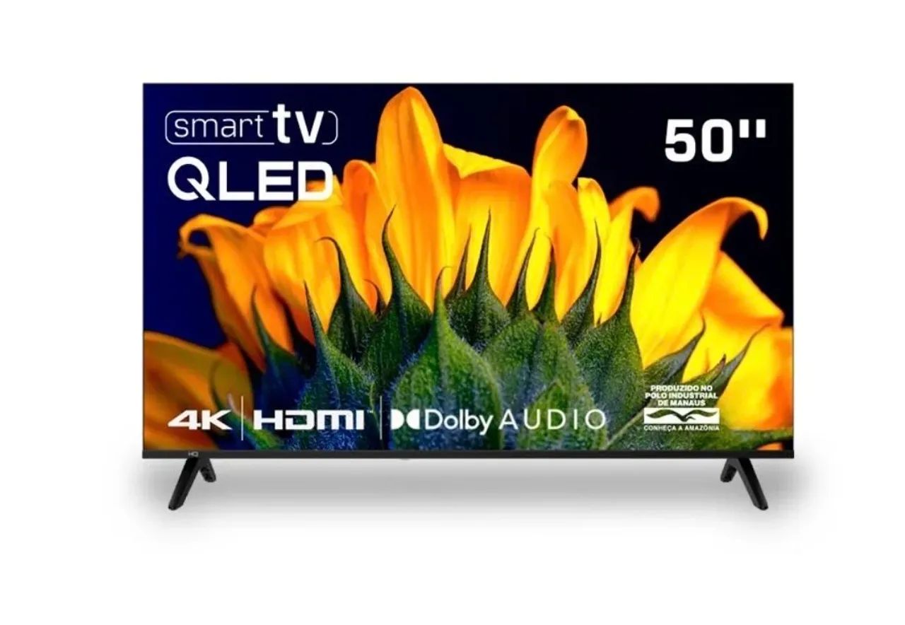 TV lacrada MQ 50 polegadas, bordas finas 