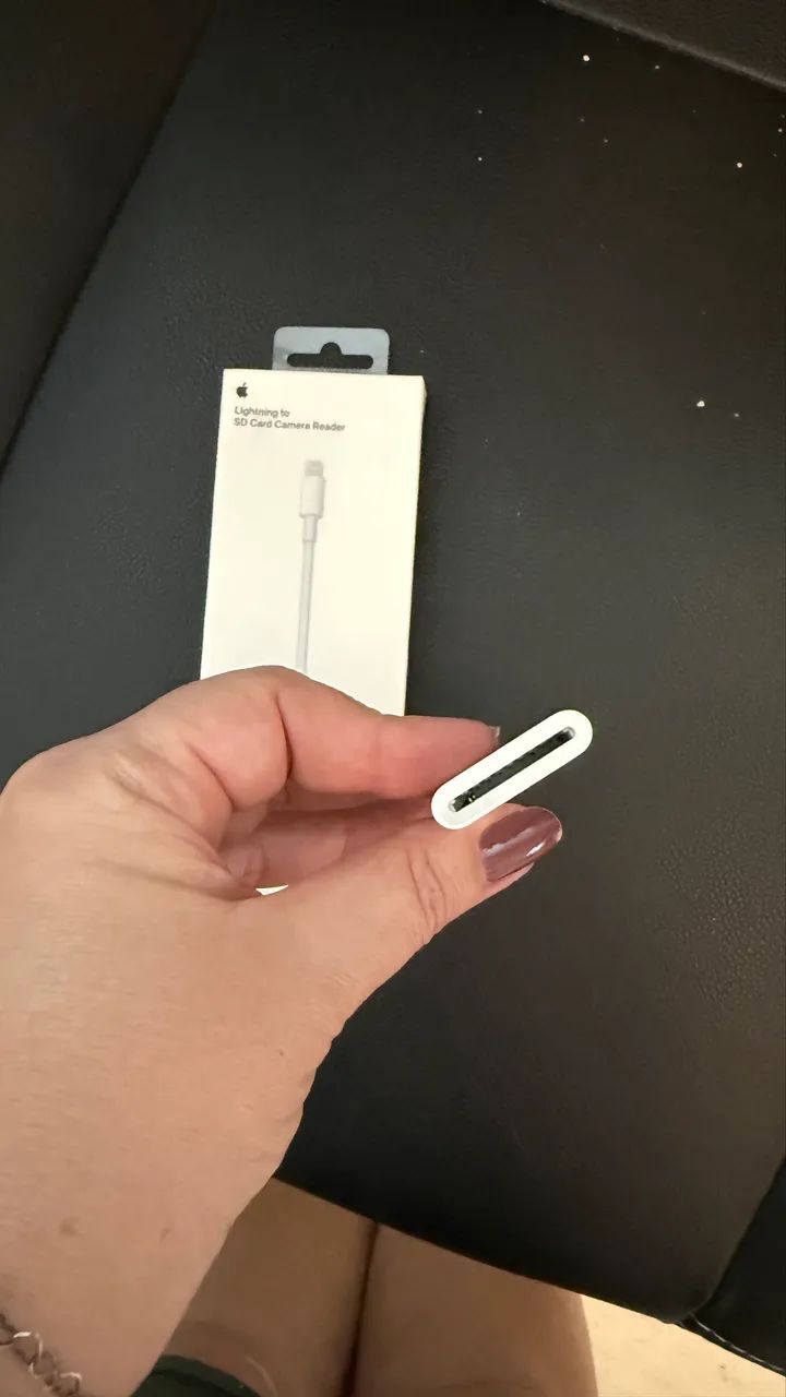 Leitor de cartão SD original Apple (lightning) - Foto 5