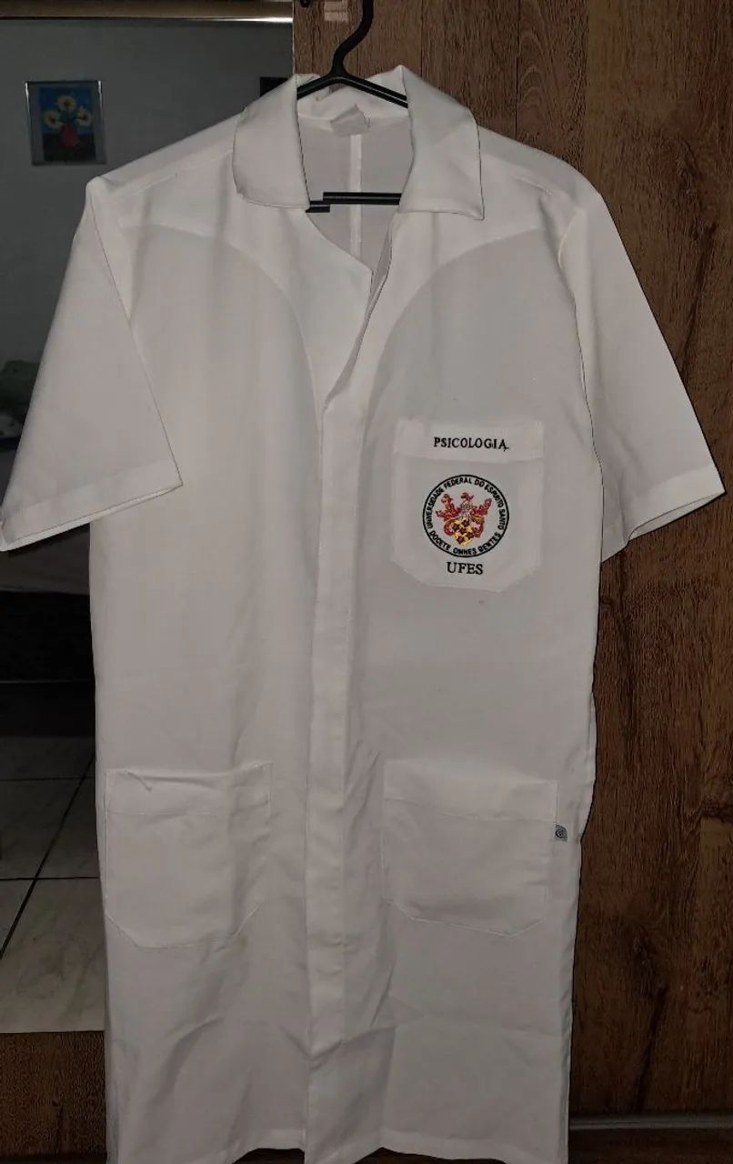 Jaleco branco Psicologia UFES