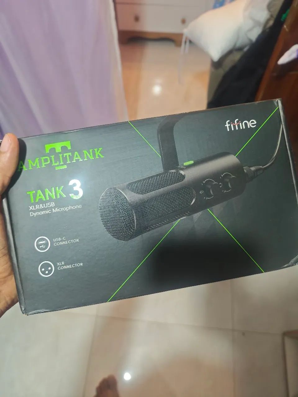 Microfone fifine - Só aberto p testar - Foto 3