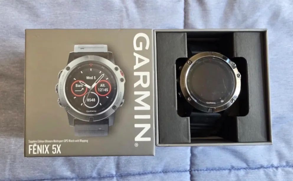 Relógio Garmin Felix 5x Caixa e cabo - Foto 2