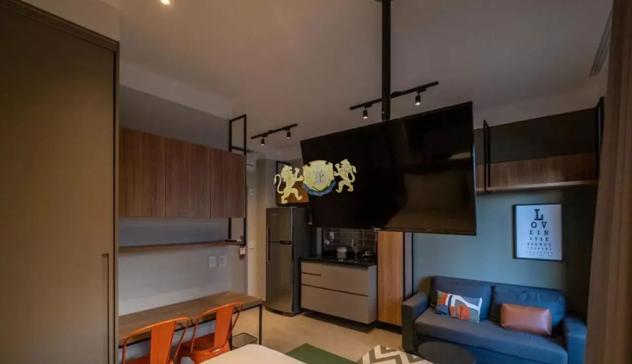 Flat com 1 Quarto para alugar, 32m² - Pinheiros