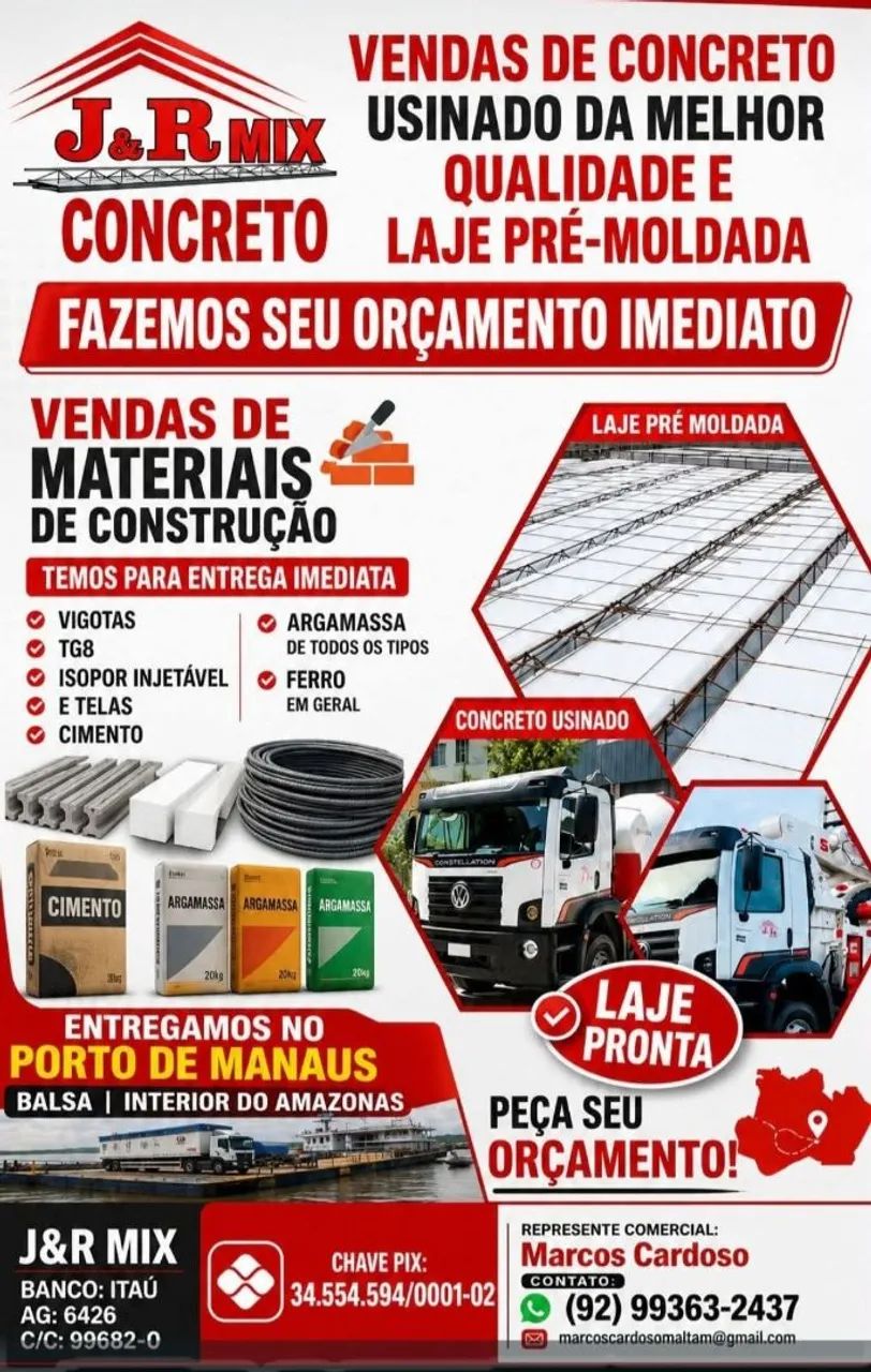 vendas de concreto usinado e laje pré-moldada em geral - Foto 3