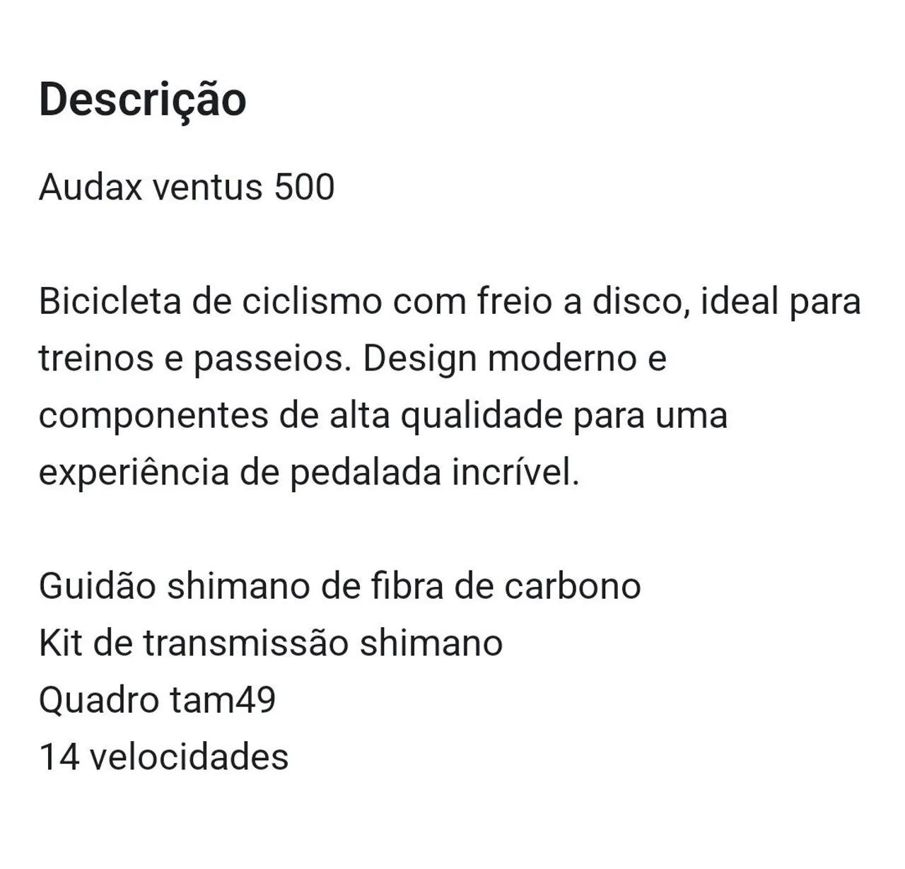 Bicicleta de ciclismo Audax 500 - Foto 4