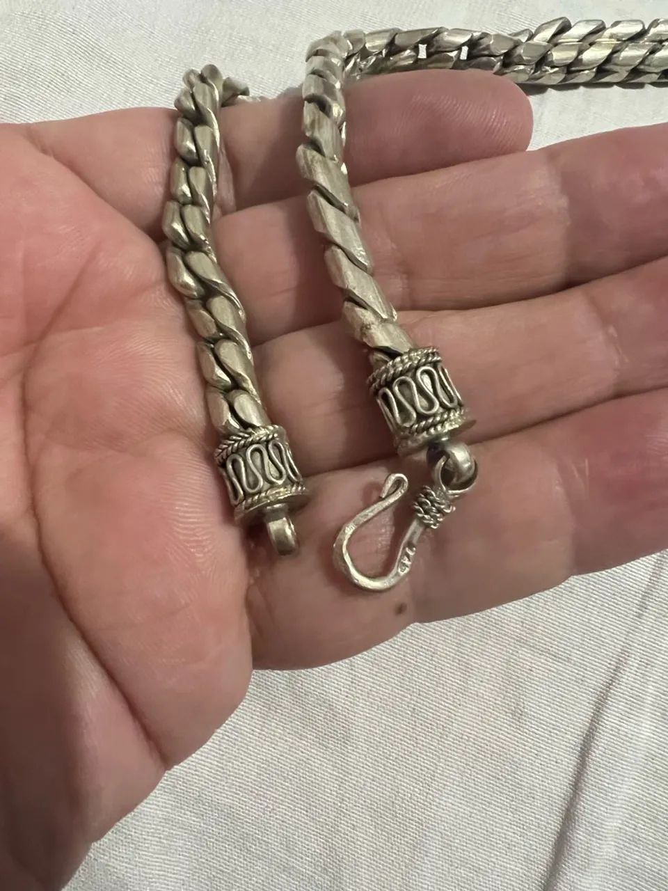 Corrente de Prata de Bali 925.