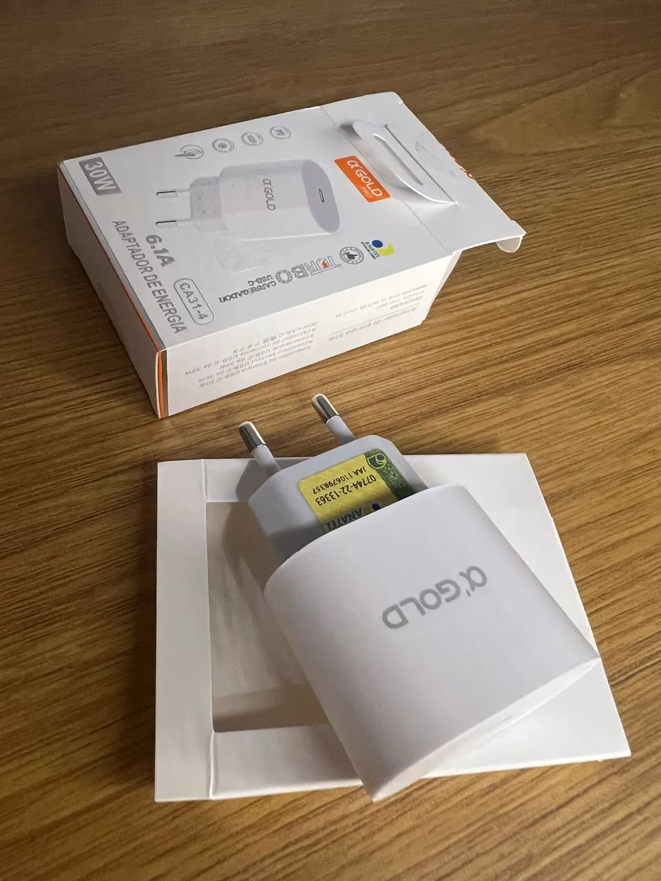 Fonte IPhone  Carregador Turbo 30W USB-C Tipo C Rápido e Eficiente Homologada - Foto 3