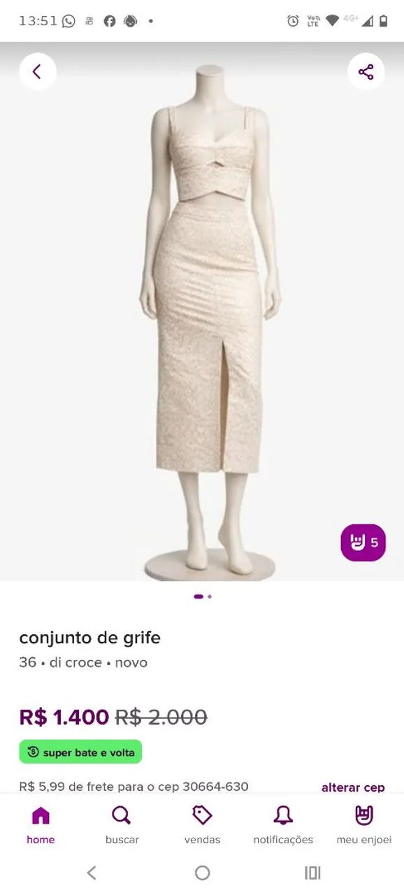 LINDO CONJUNTO DE GRIFRE - Foto 2