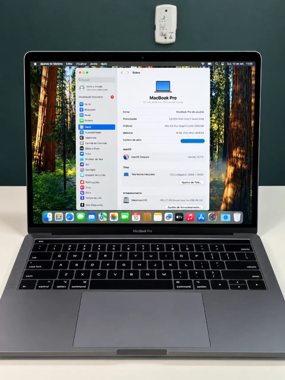Apple Macbook Pro 15 Pol 2019 i7 16gb 512gb Radeon Pro 555X ( sem