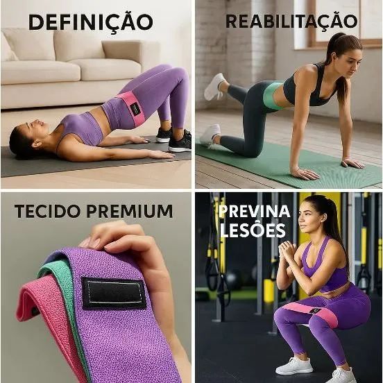 Faixas elásticas treino Yoga  - Foto 2