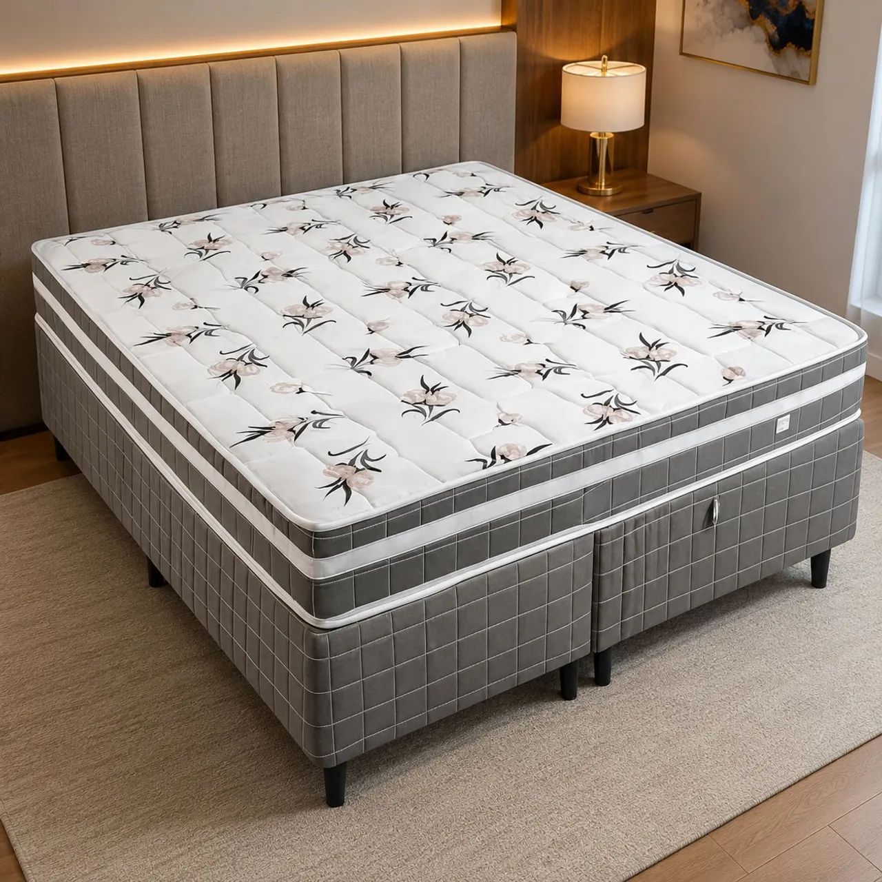 Cama Box Queen Size Viena 158x198x64 - Nova e Embalada!!!