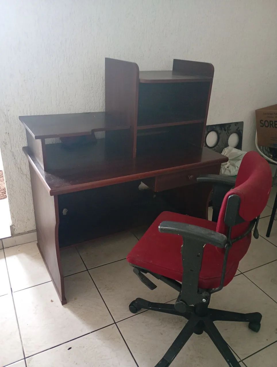 ESCRIVANINHA DE EMBUIA COM CADEIRA - Foto 4