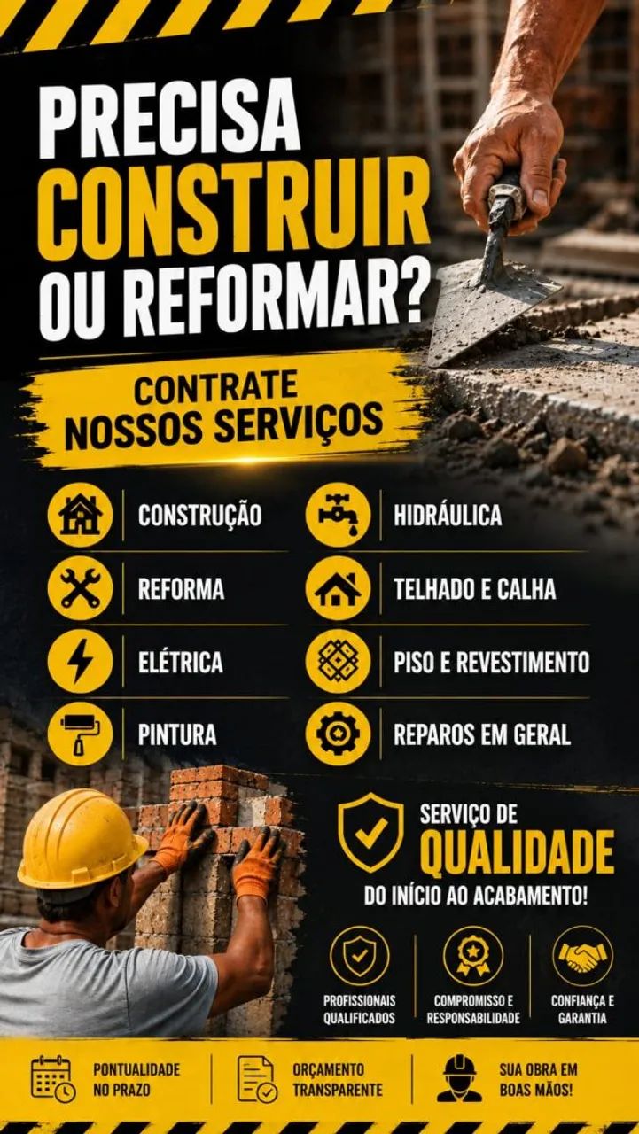 Reformas, pinturas, elétrica, hidráulica e etc... 