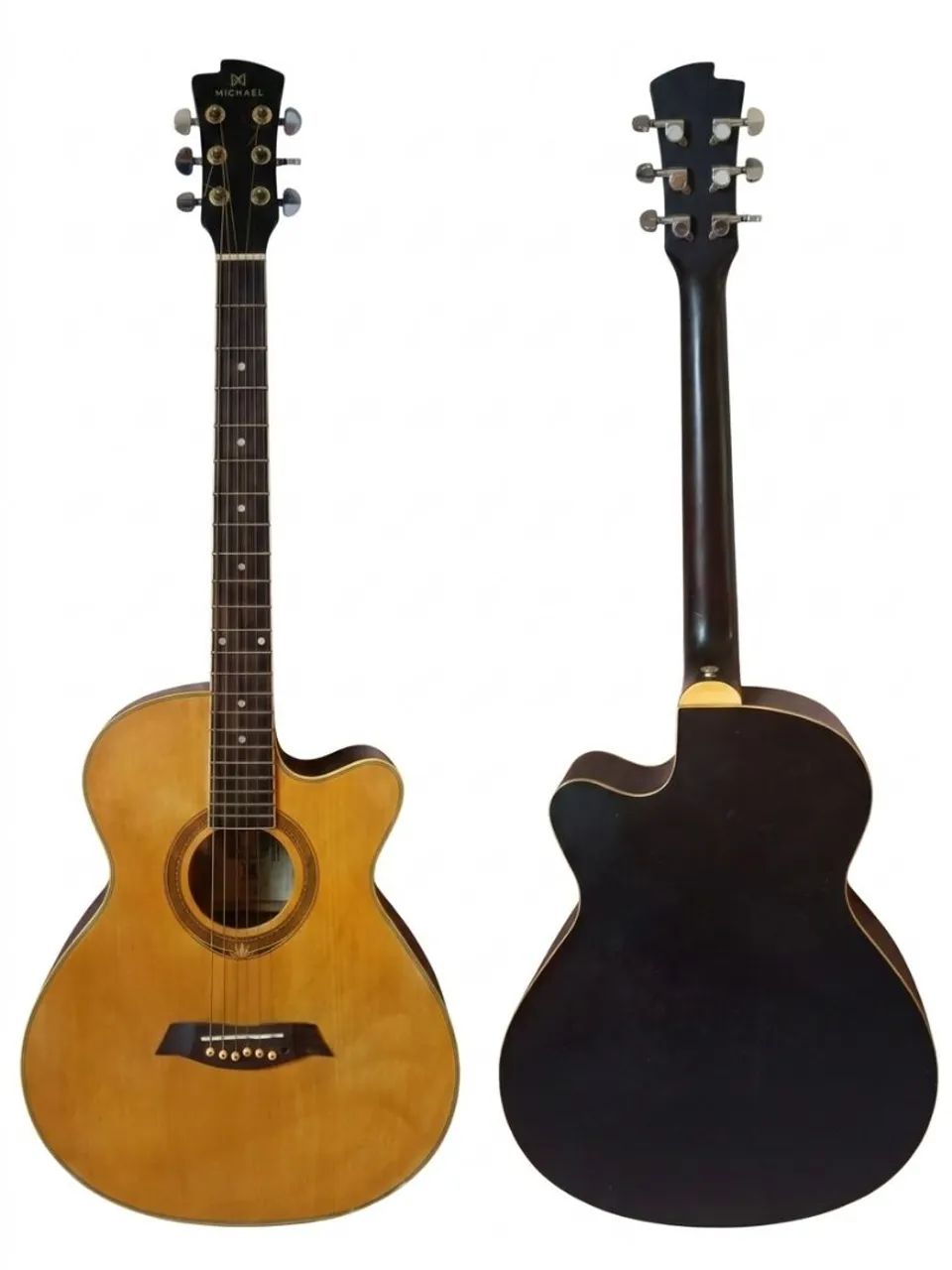 Violão de aço com captação passiva