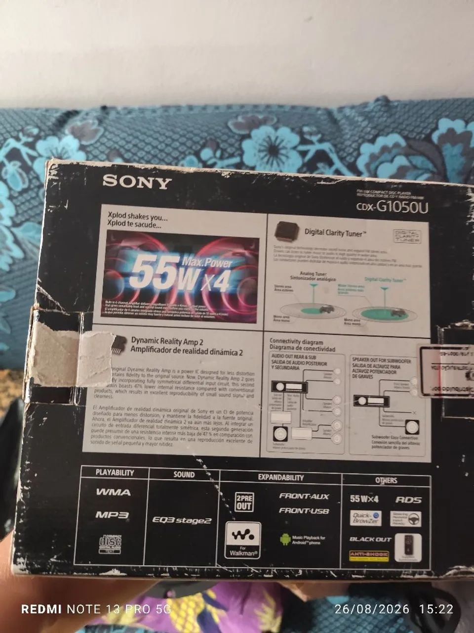 Som automotivo Sony explode zerado  - Foto 2