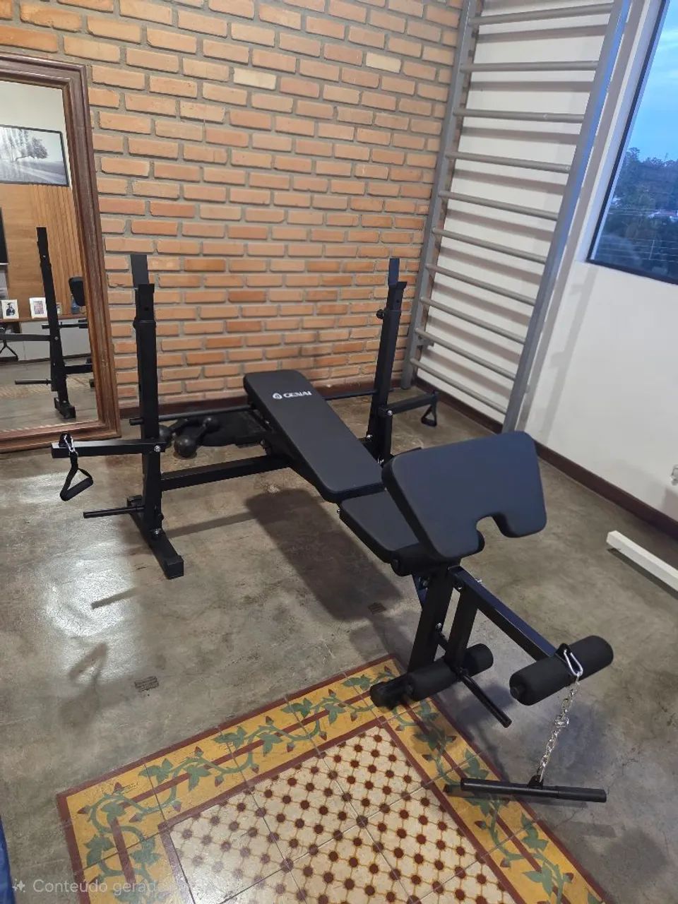 Banco de supino regulável