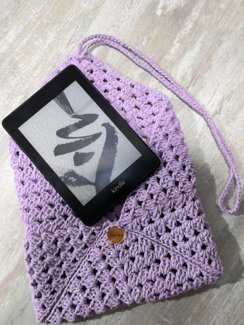 Case em Crochê - Kindle - Foto 3