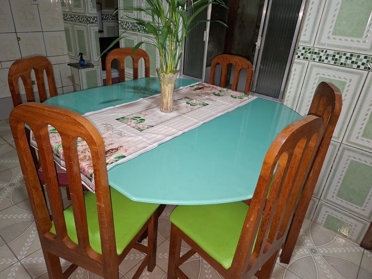 Mesa De Jantar De Vidro 