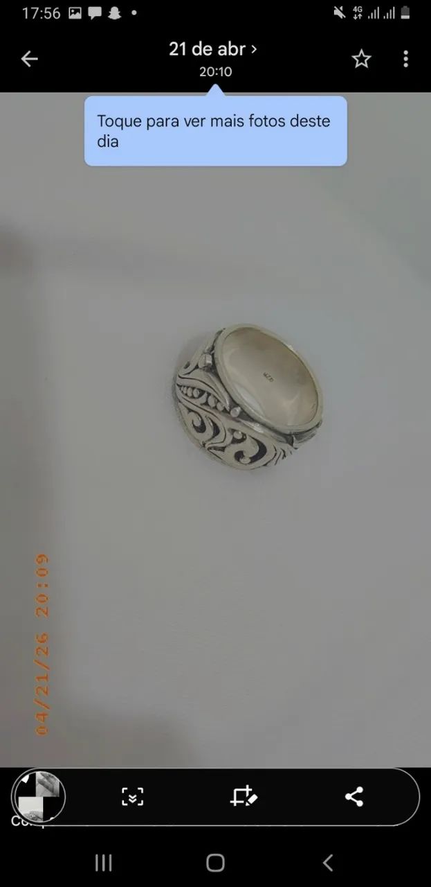Anel Dedeira prata 925 - Foto 3