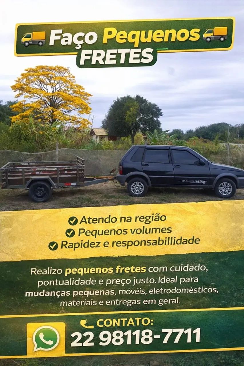 FRETES E PEQUENAS MUDANÇAS EM RIO DAS OSTRAS!