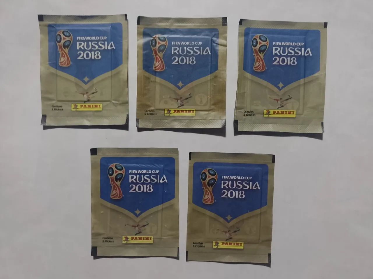 FIGURINHAS COPA 2018 LOTE DE(5) - ED. PANINI