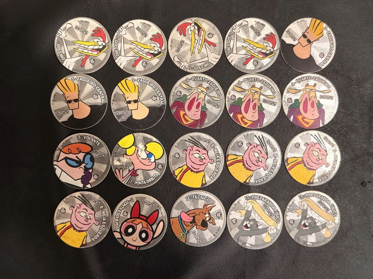 Lote tazos Copa Toon Prata 