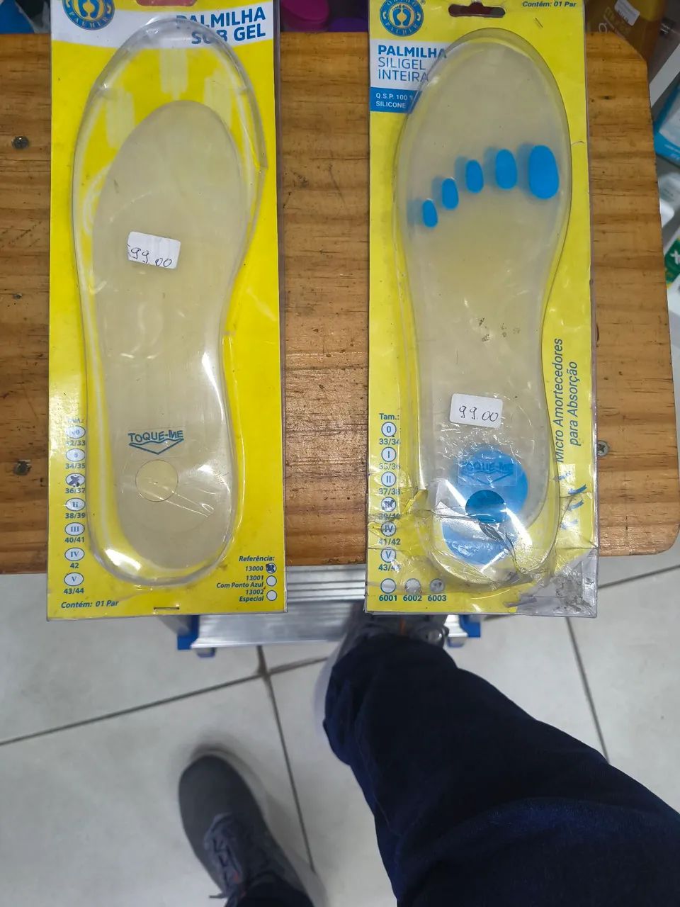 Palmilha de silicone 