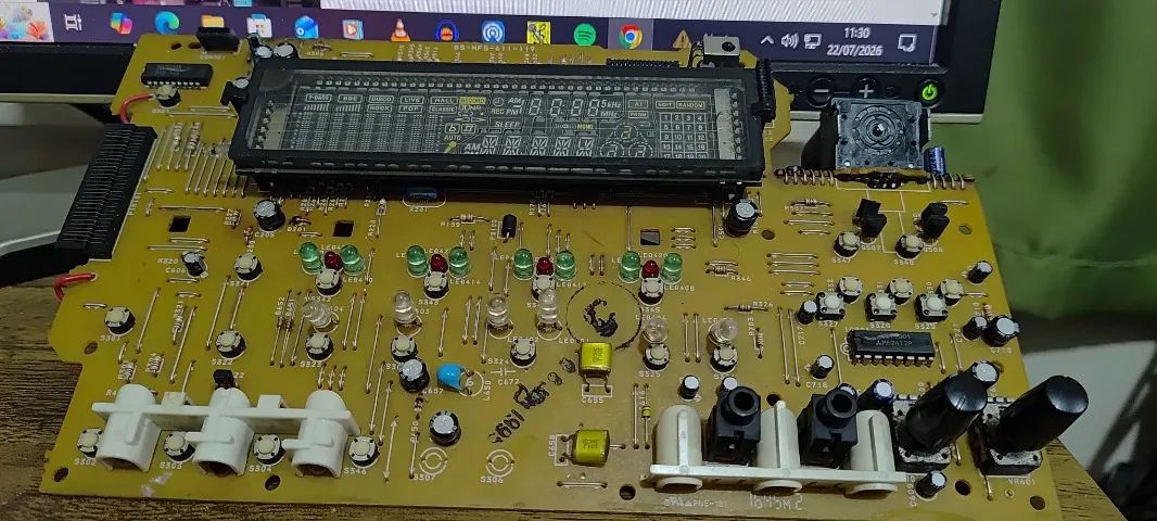 Placa Frontal Mini System Aiwa NSX V70 - Aparelhos de Som - Jardim