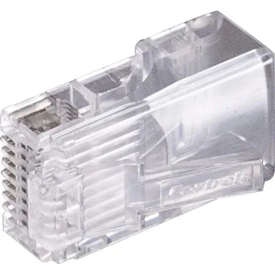 100unid Conector Macho Cat5e Rj45 201 Fortrek *ENTREGA GRÁTIS* - Foto 3