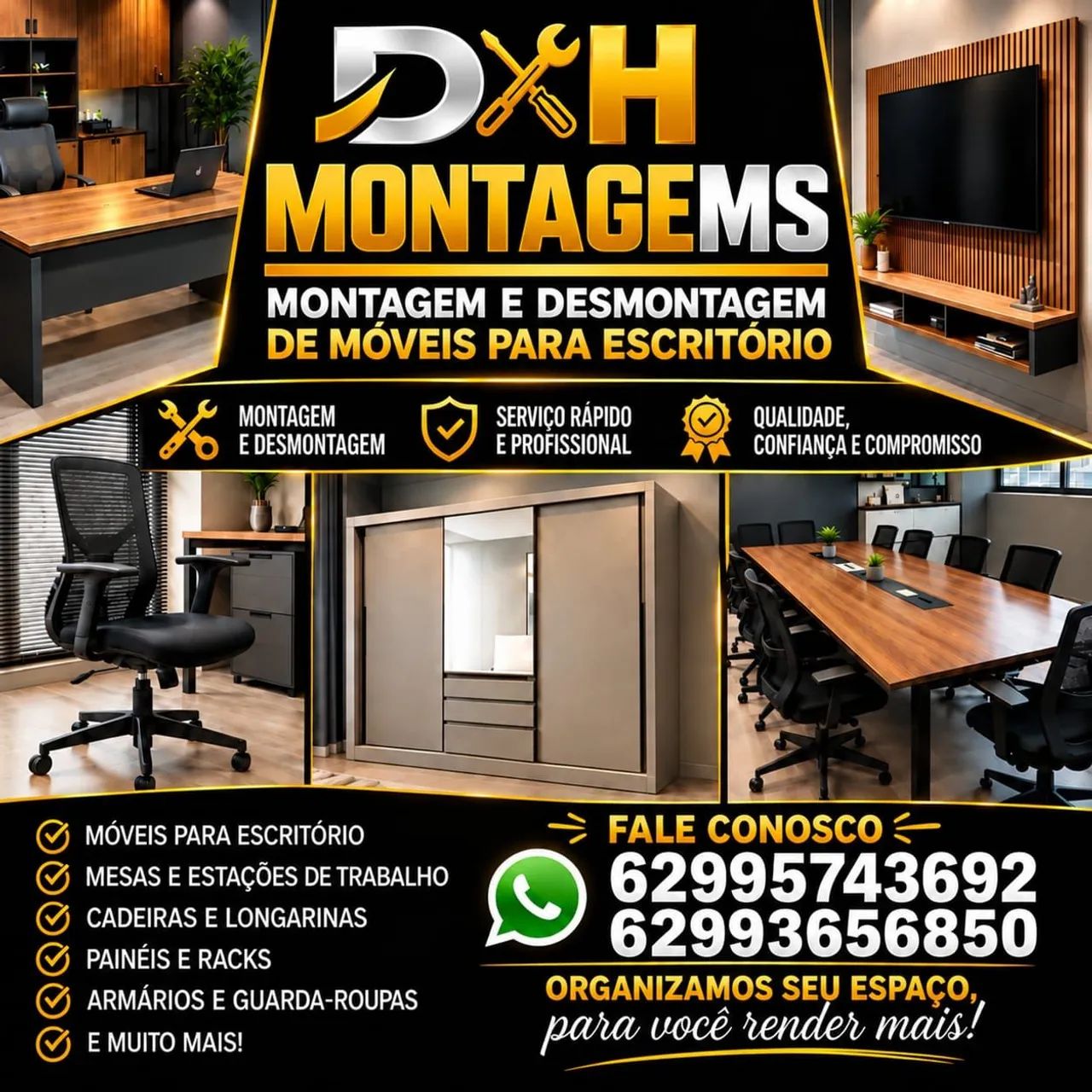 ? COMPROU O MÓVEL? DEIXA A MONTAGEM COM QUEM ENTENDE!