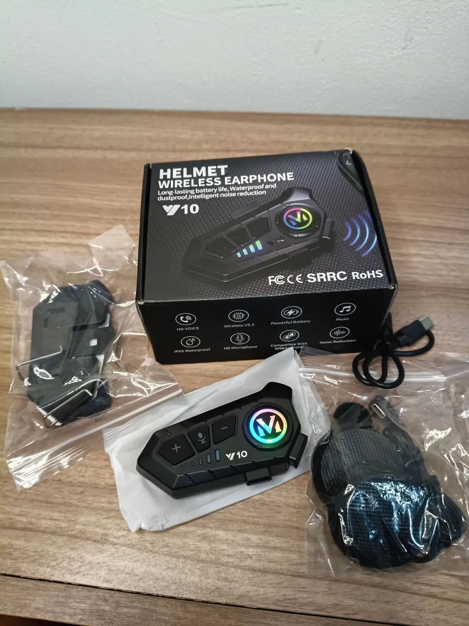 Fone de ouvido bluetooth para capacete intercomunicador  - Foto 4