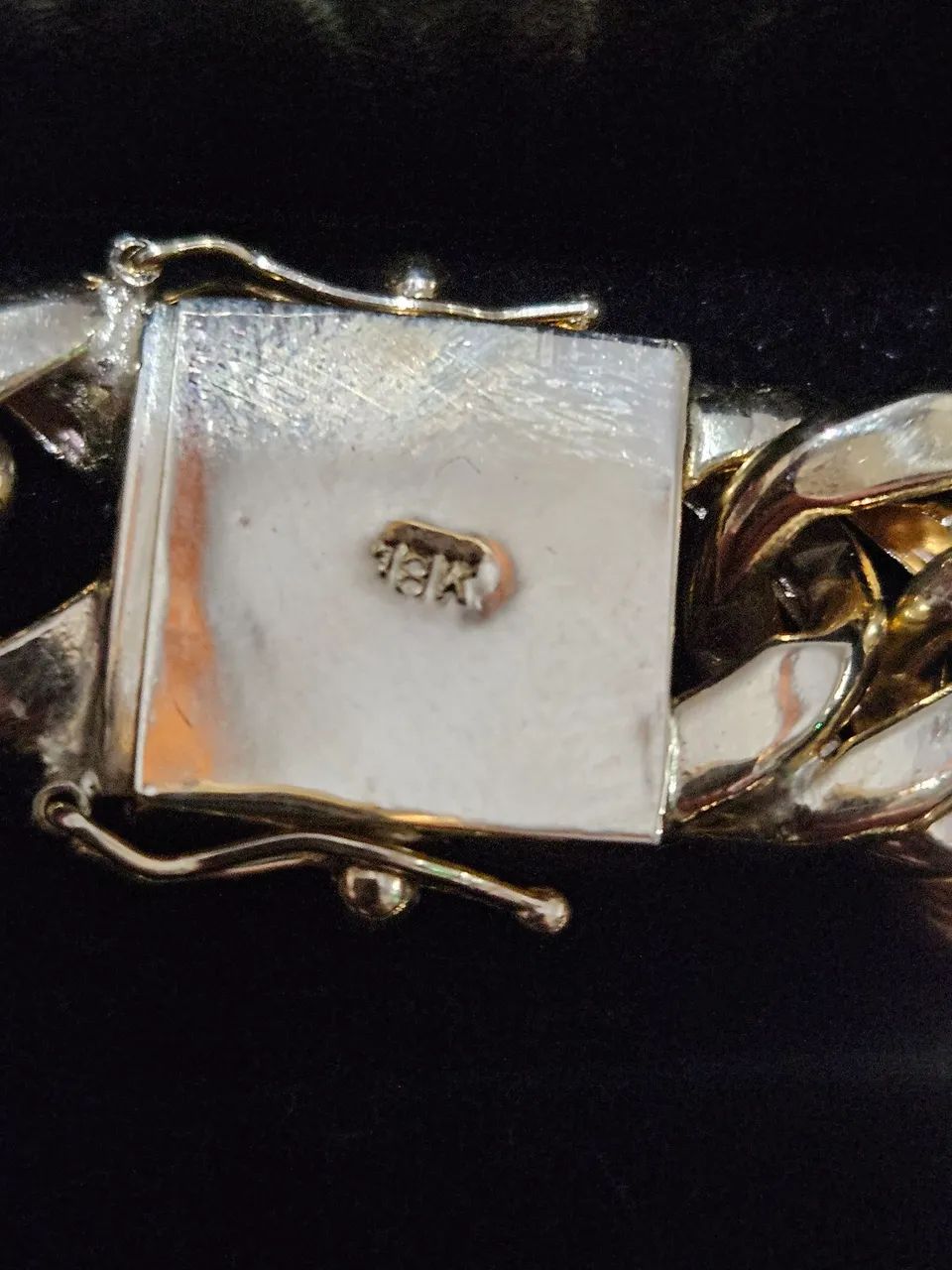 PULSEIRA ELO GRUMET DUPLO OURO 18K  - Foto 5