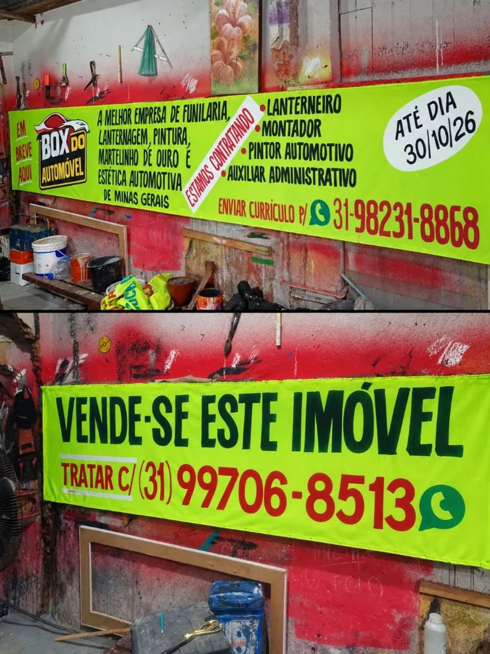 Faixas em tecido