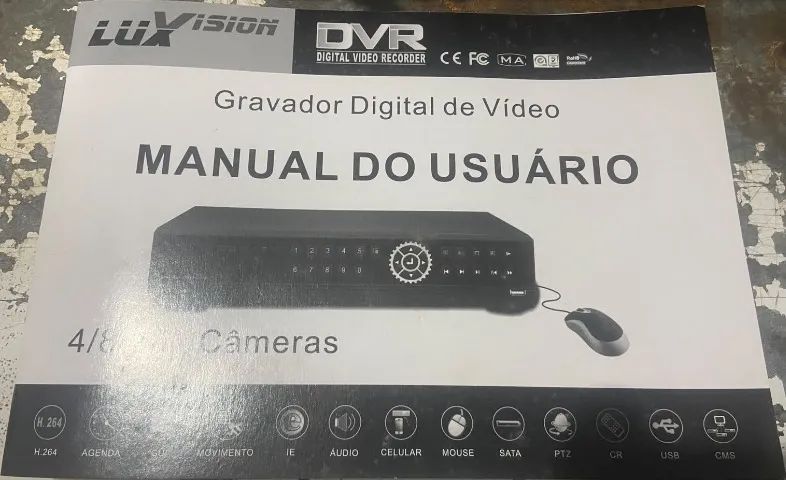 DVR H264 LUXVISION 4 CAMERAS - Foto 2