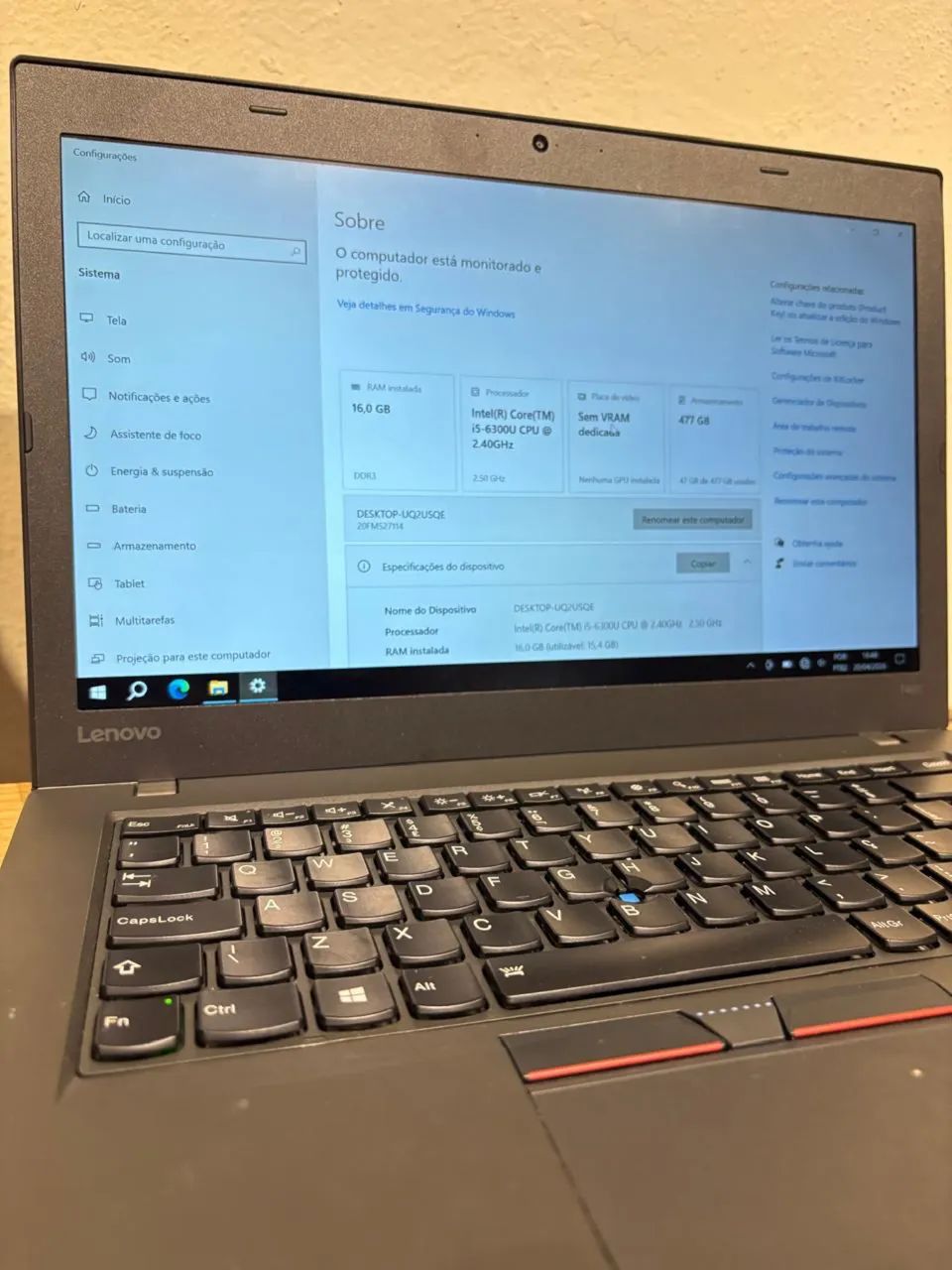 Notebook Lenovo i5 t460 - Foto 3