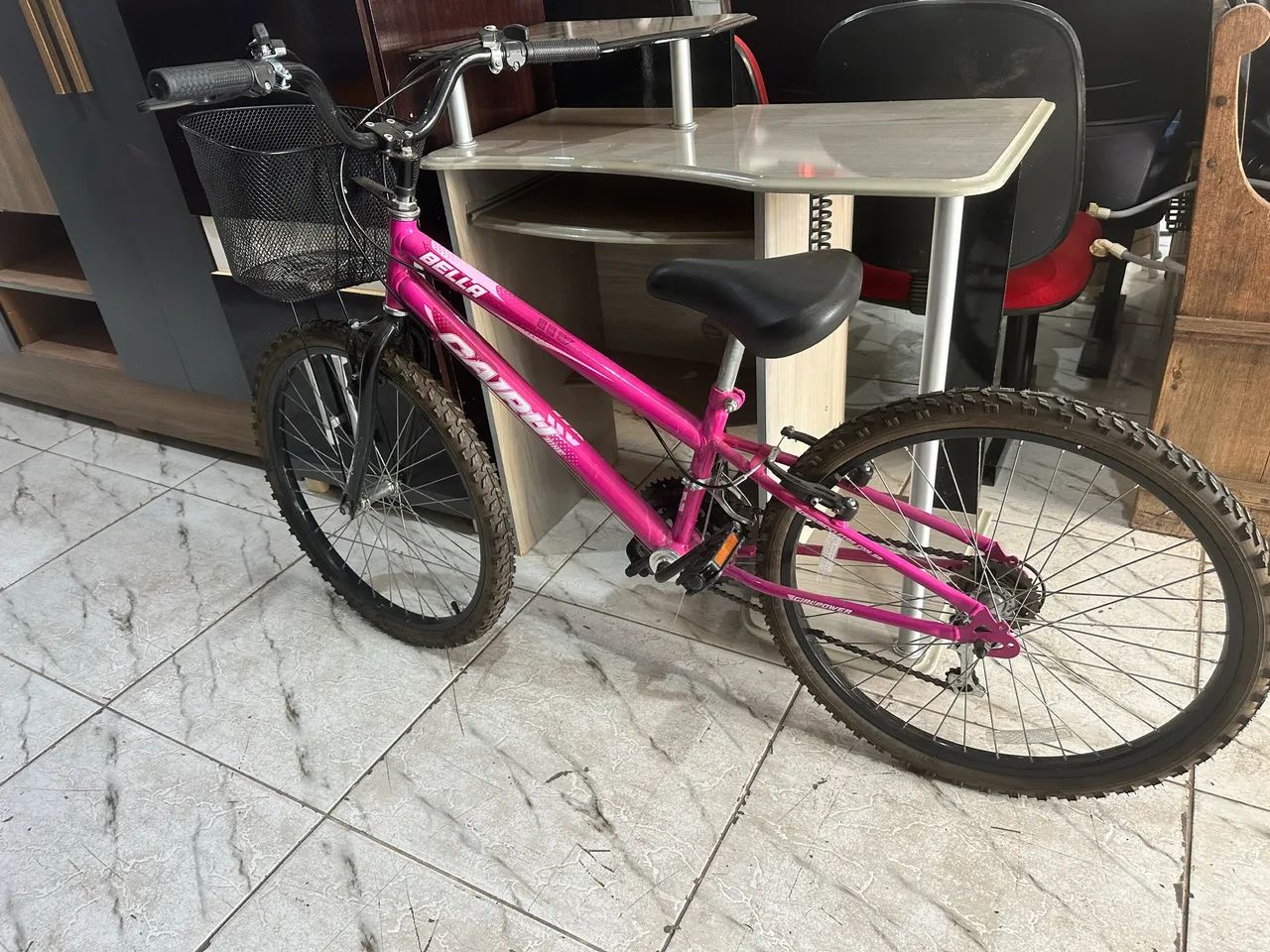 Bicicleta infantojuvenil rosa  - Foto 2