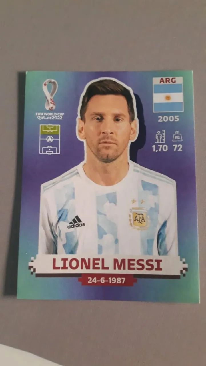 Figurinha do Messi 2022