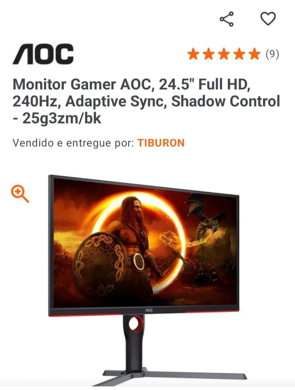 MONITOR 240HZ 0.5 MS - Foto 2