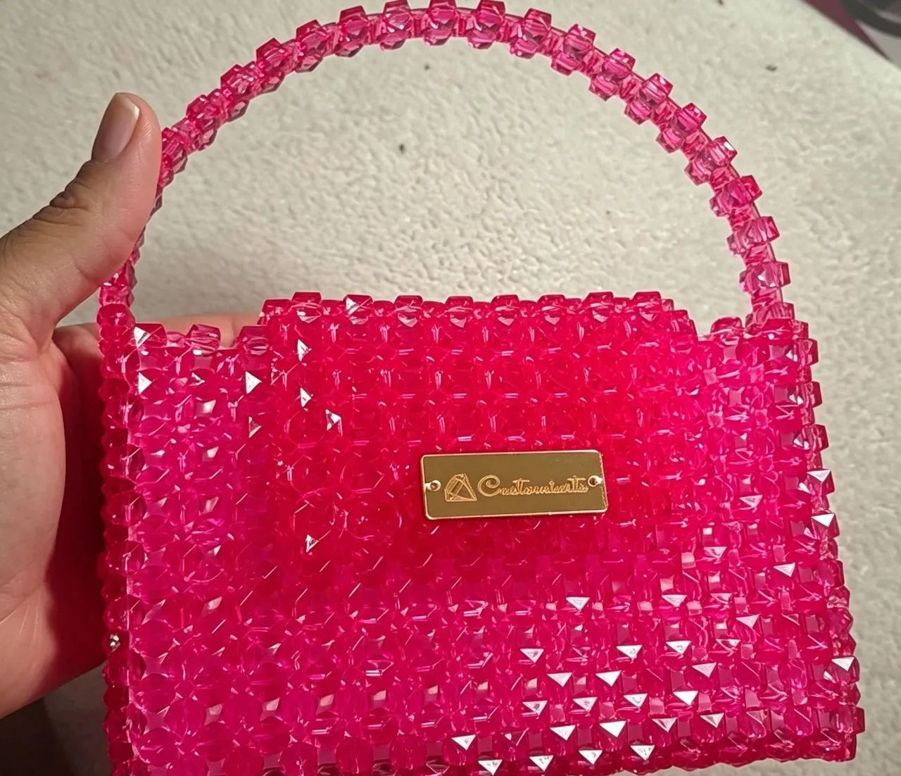 Bolsa de cristal acrílico 