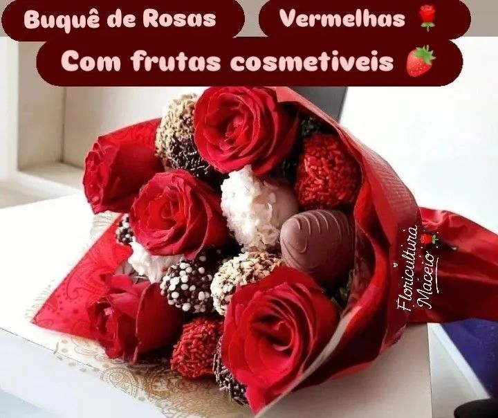 BUQUÊ DE ROSAS E CHOCOLATE  - Foto 4
