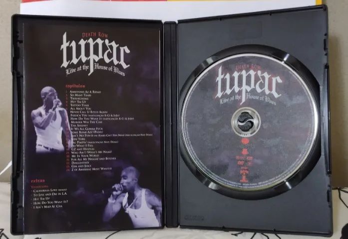 DVD Tupac Shakur Live at The House of Blues Death Row Records Rap