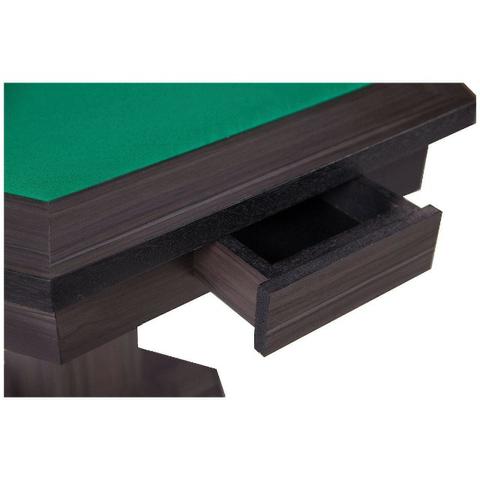 Mesa Carteado Poker Sextavada C/ 2 Gavetas Em Mdf Revestida - Foto 2