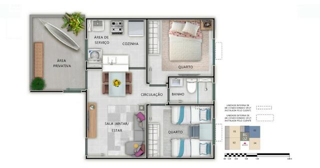Gran Laguna no Setor Morada do Sol com Escritura Gratis Apt. de 2 quartos com lazer - Foto 7