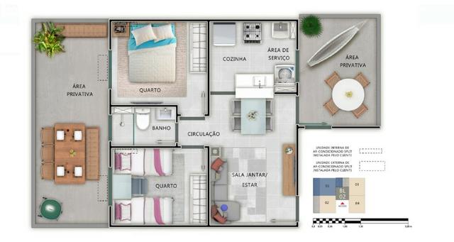 Gran Laguna no Setor Morada do Sol com Escritura Gratis Apt. de 2 quartos com lazer - Foto 9