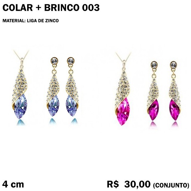 Conjunto Colar + Brinco