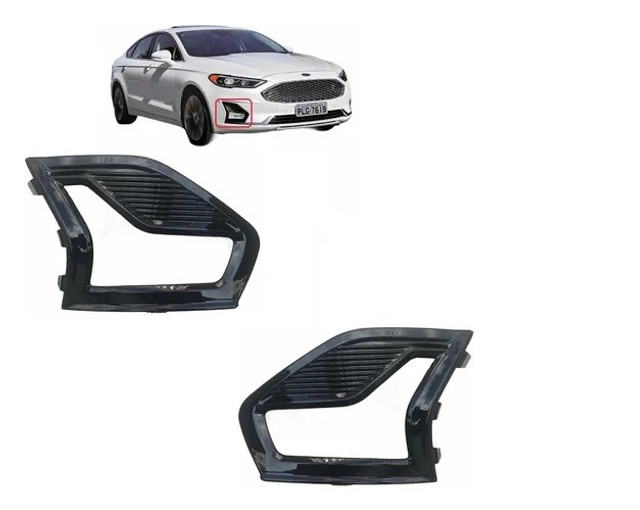 Par Grade Moldura Milha Com Furo Ford Fusion 2019 2020