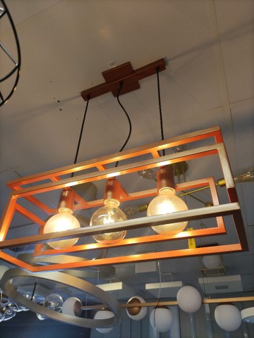 Pendente infinito 3xE27 com lâmpada 